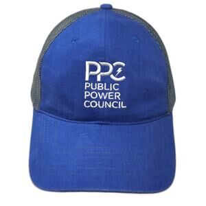 Hit Blue Gray One Size Trucker Hat Public Power Council PPC Mesh Snapback